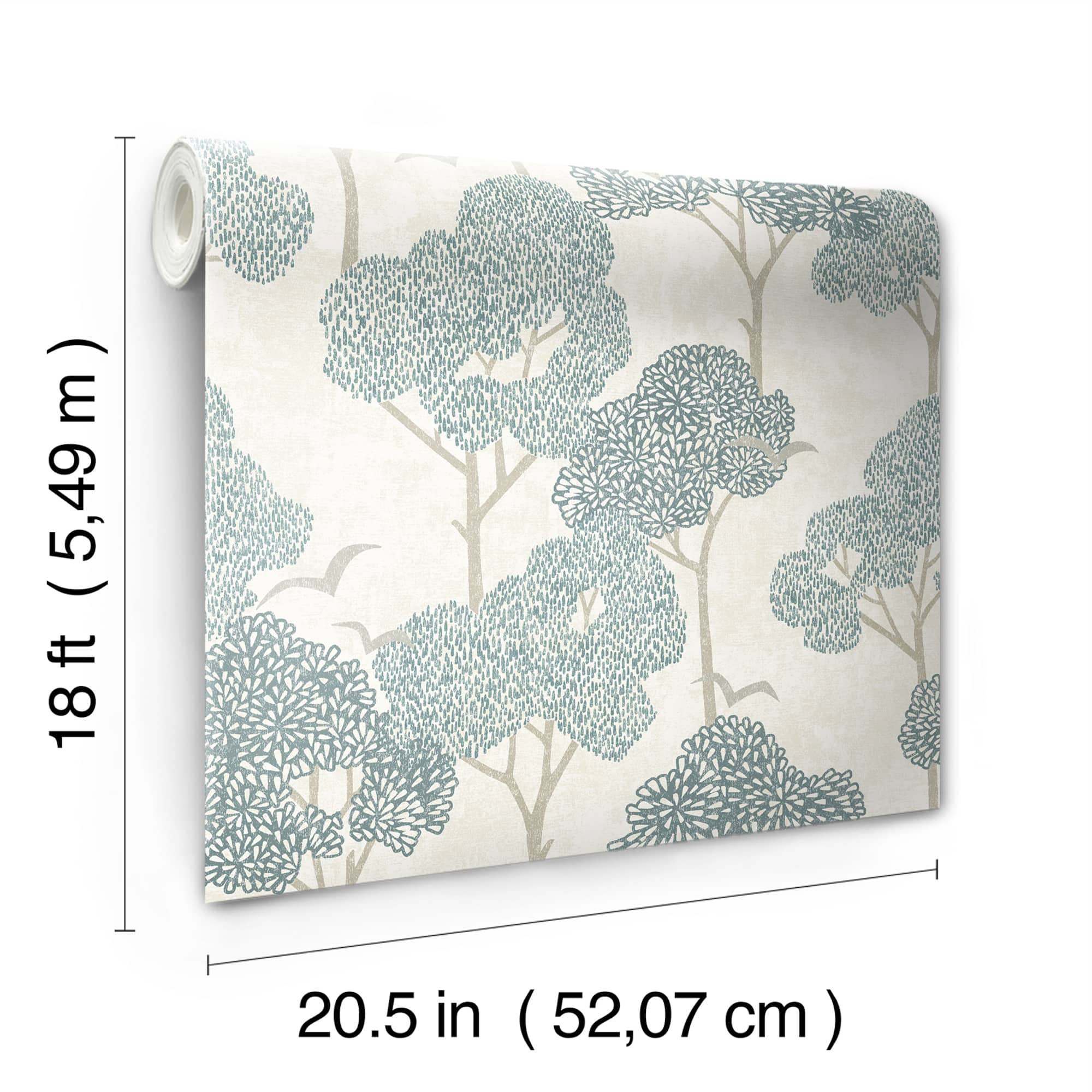 NuWallpaper Millie Blue Peel & Stick Wallpaper